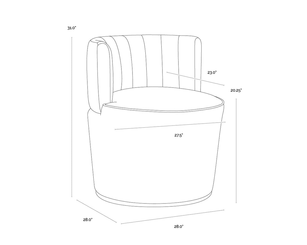 August Lounge Chair - Shadow Grey