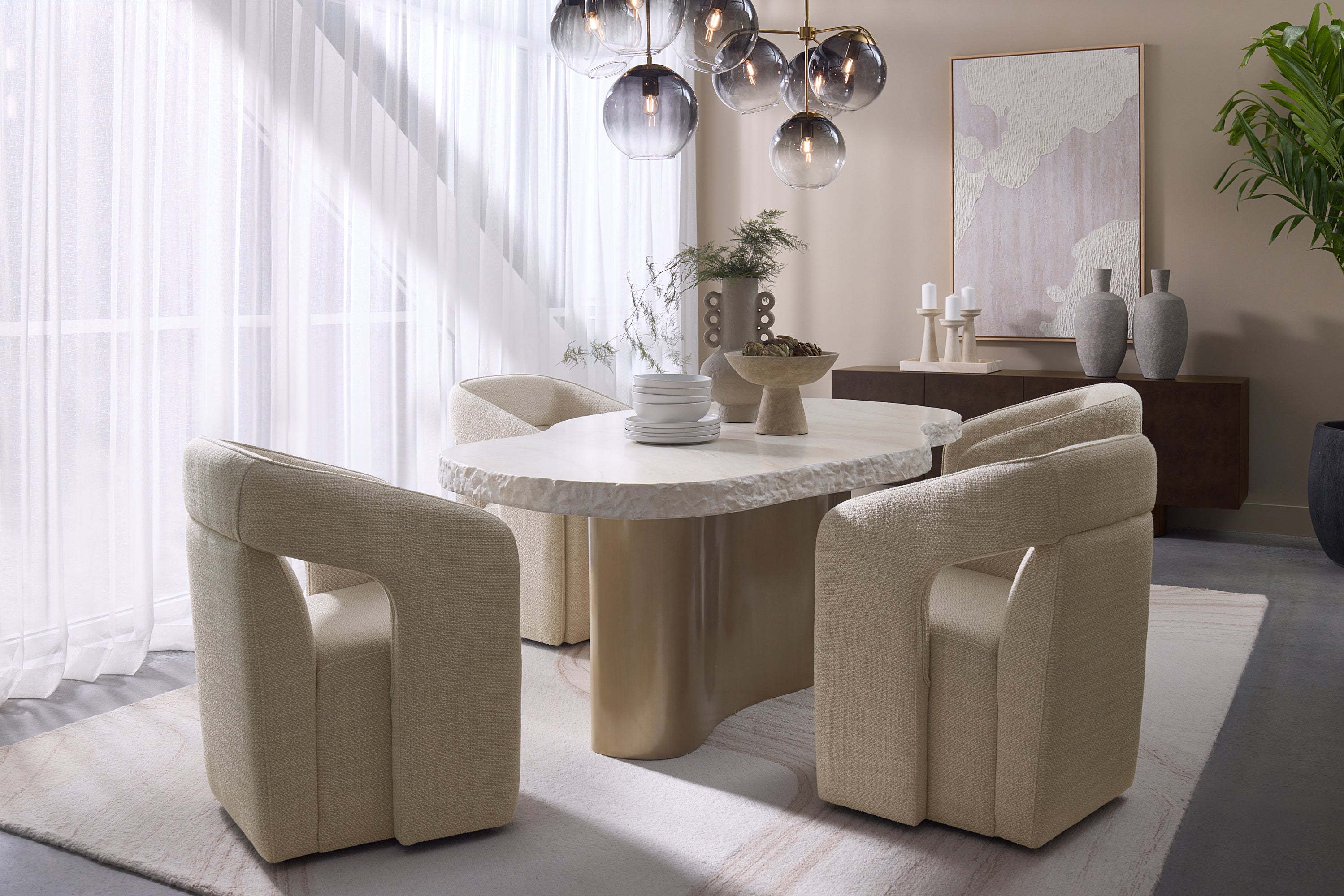 Kamara Chandelier - Brass