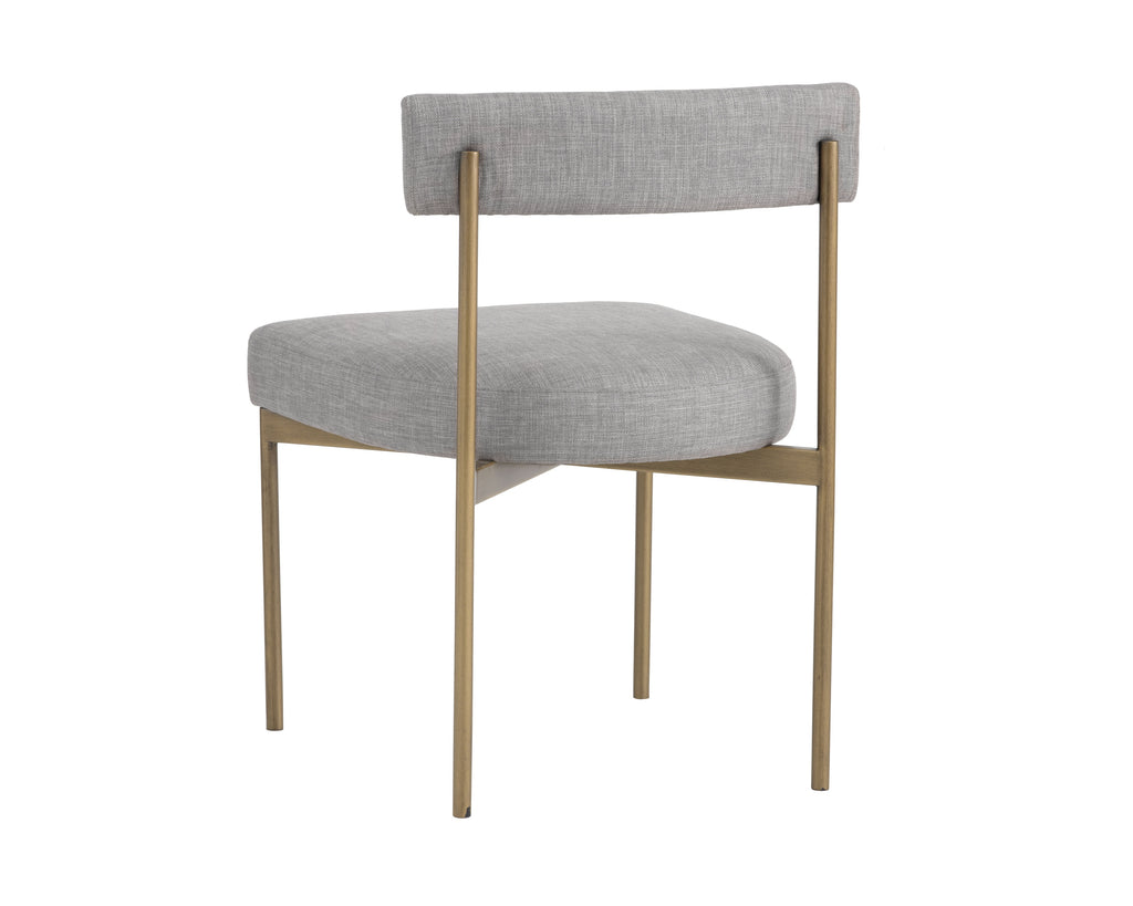 Seneca Dining Chair - Antique Brass - Arena Cement