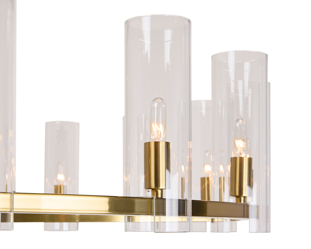 Clarabelle Chandelier - Large - Brass