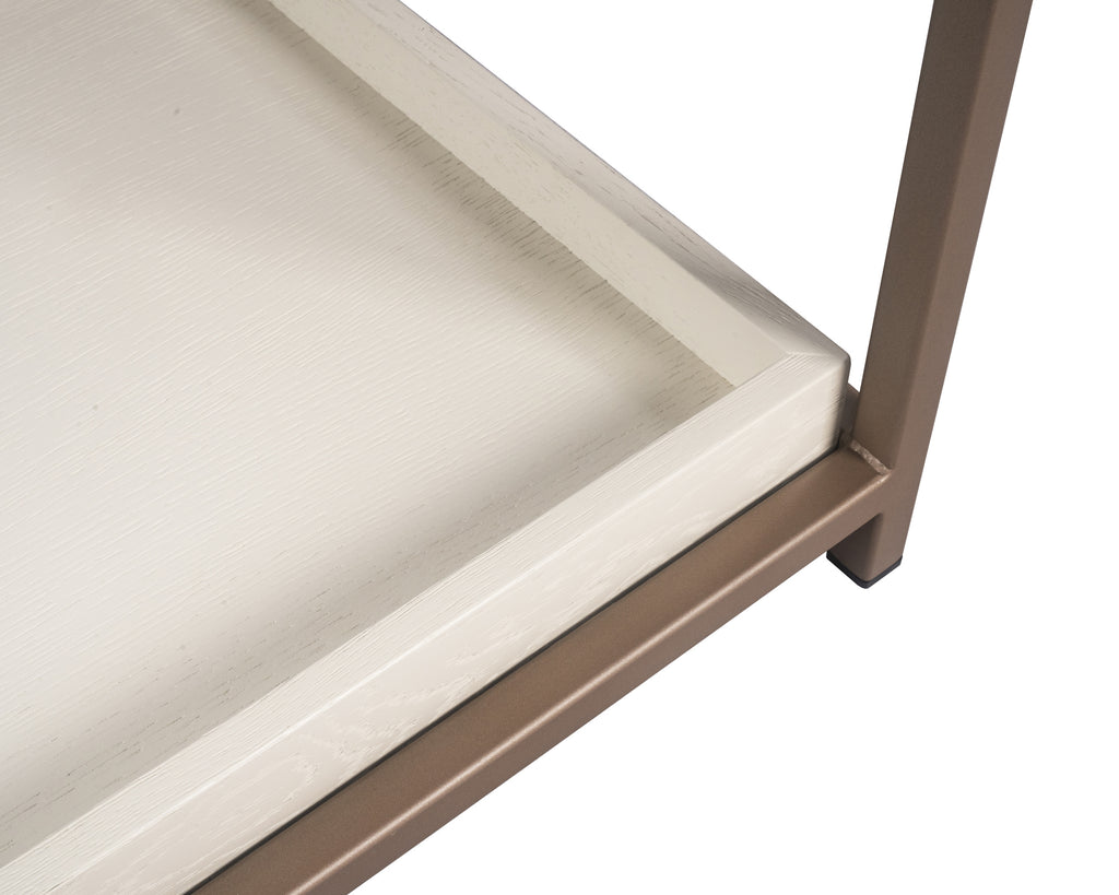 Rebel Nightstand - Small - Champagne Gold - Cream