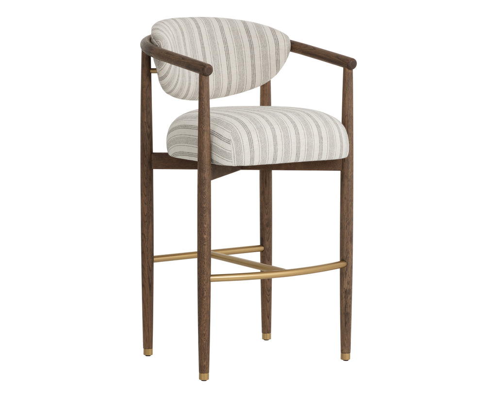 Sigrid Barstool - Antique Brown - Gifford Script