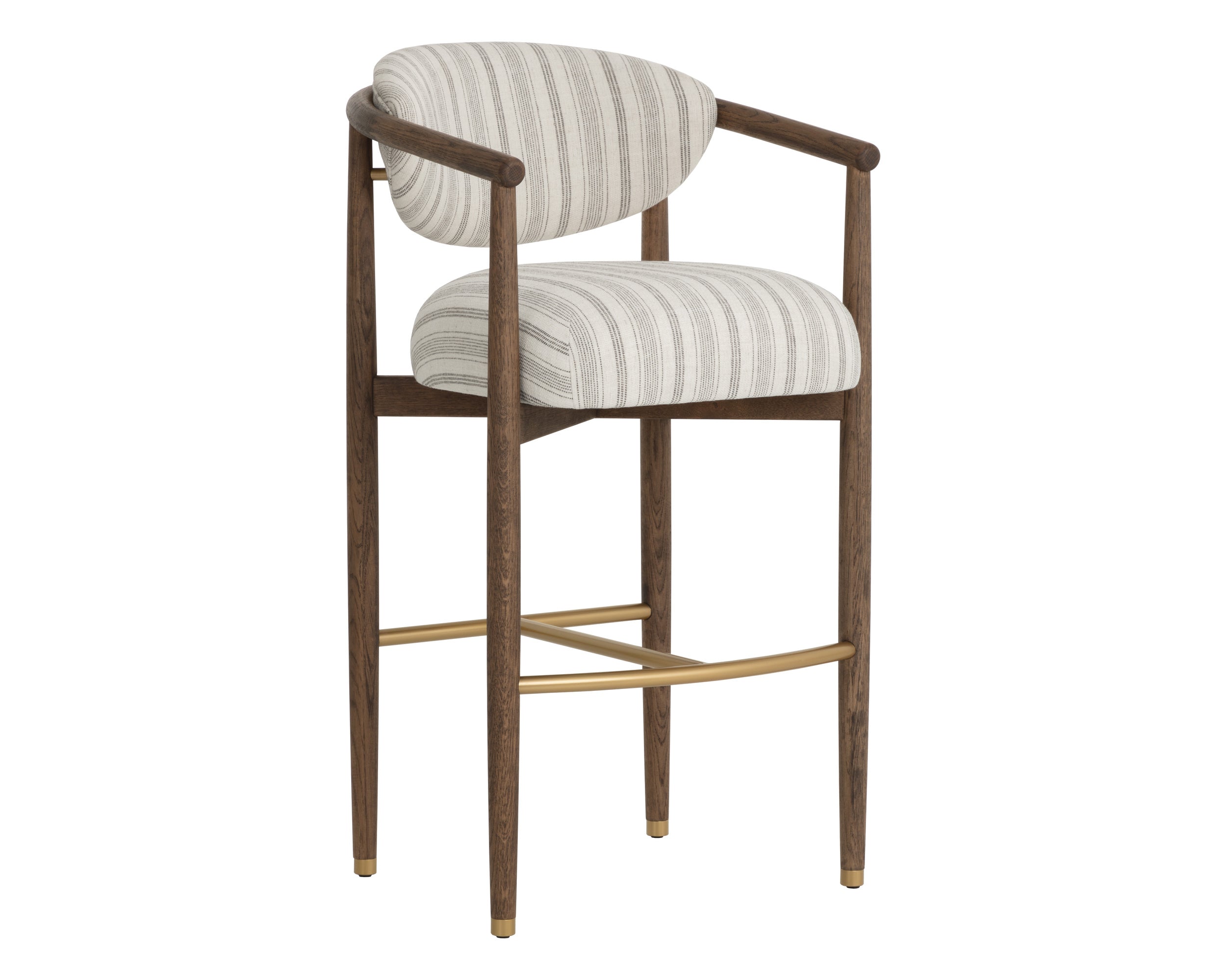 Sigrid Barstool - Antique Brown - Gifford Script