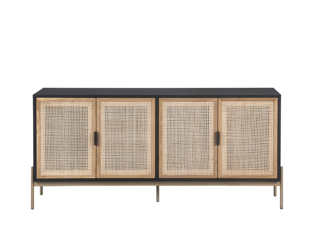 Avida Sideboard - Large - Gold - Black/Natural