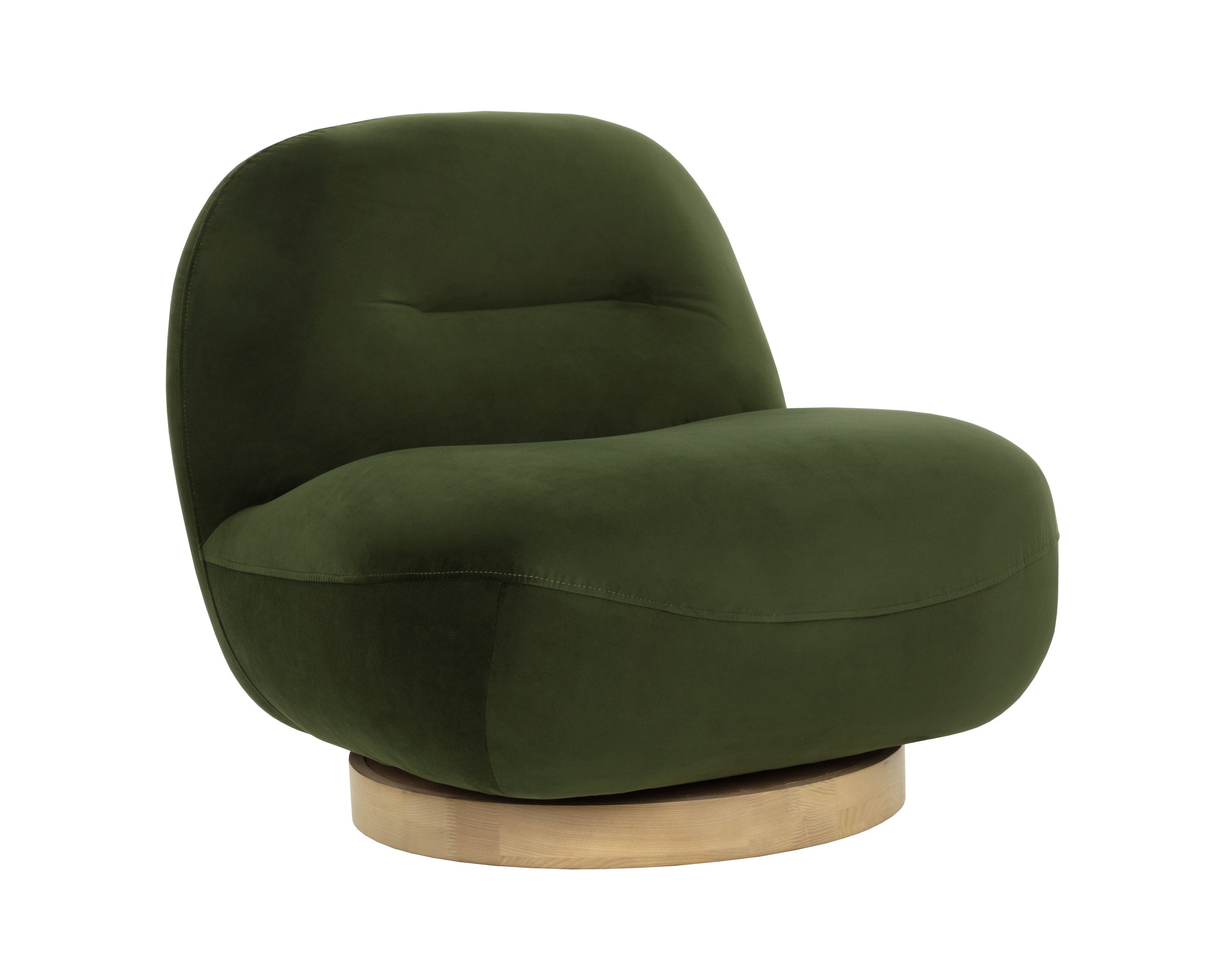Franze Swivel Lounge Chair - Moss Green