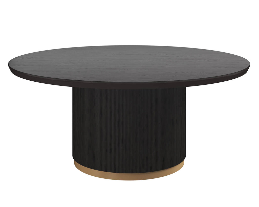 Kalla Dining Table - Round - Charcoal - 68"