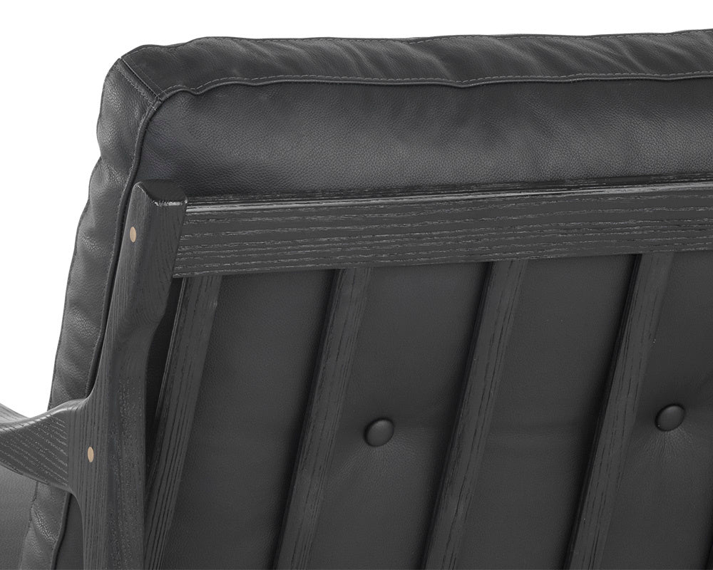 Gilmore Lounge Chair - Black - Black Leather
