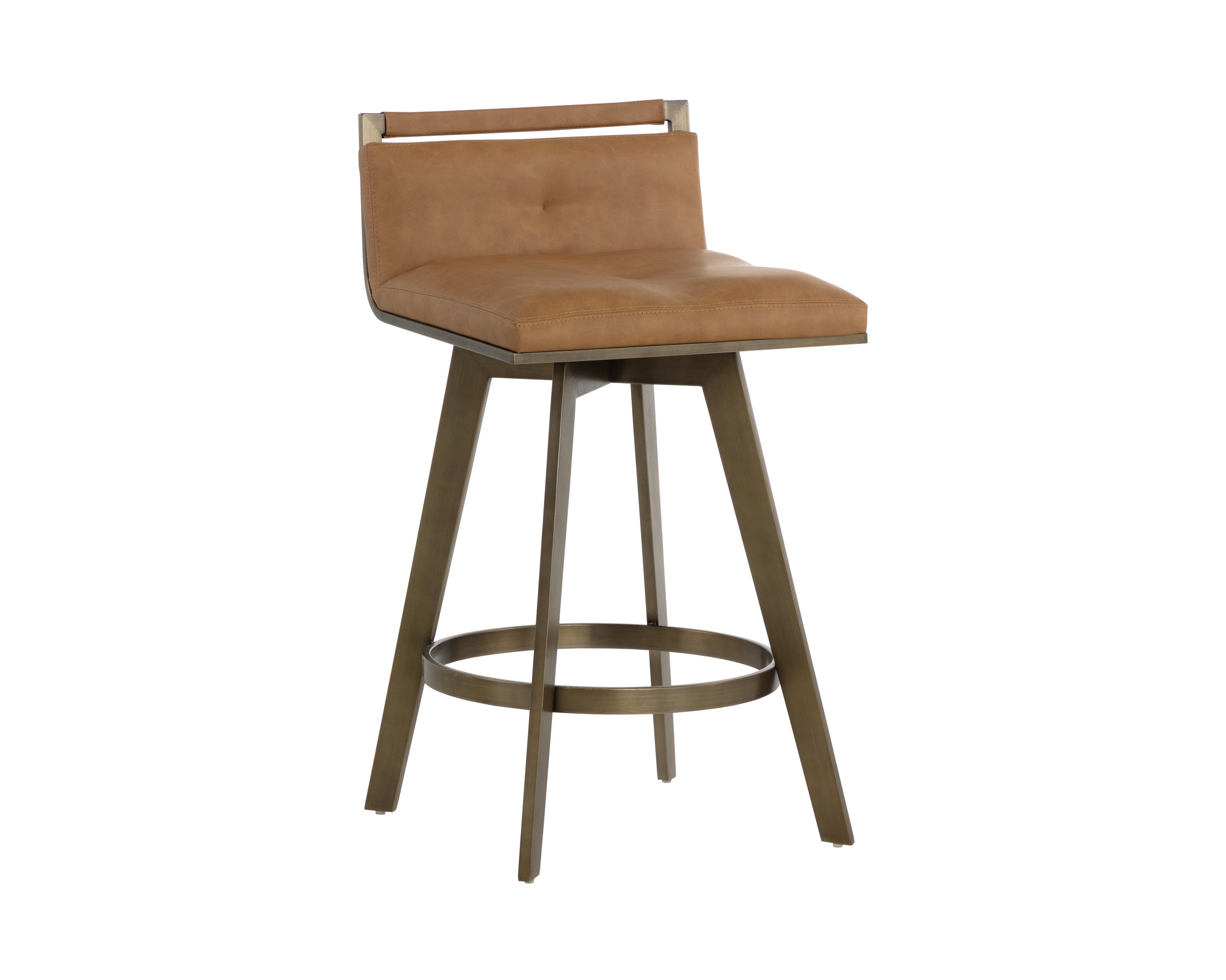 Arizona Swivel Counter Stool - Milliken Cognac