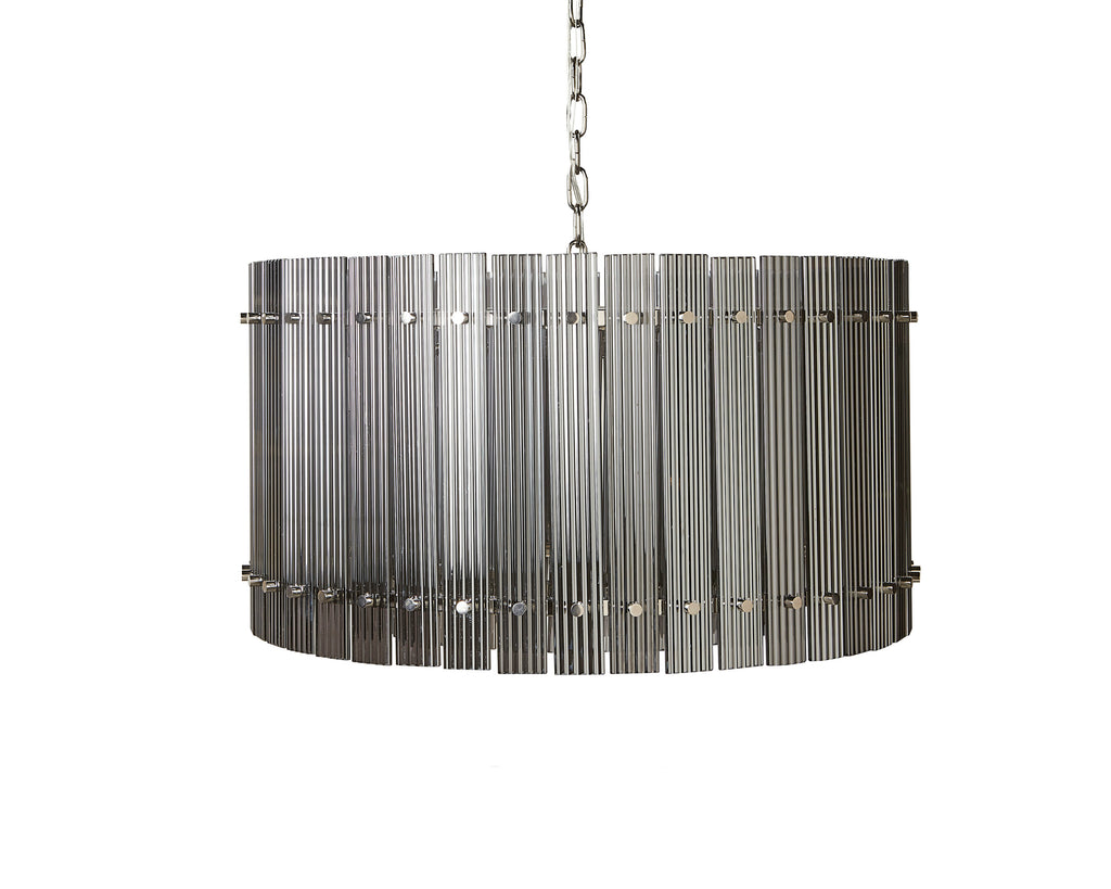 Kore Chandelier - Small - Nickel - Smoke Grey