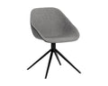 Mccoy Swivel Dining Chair - Nightfall Black / November Grey