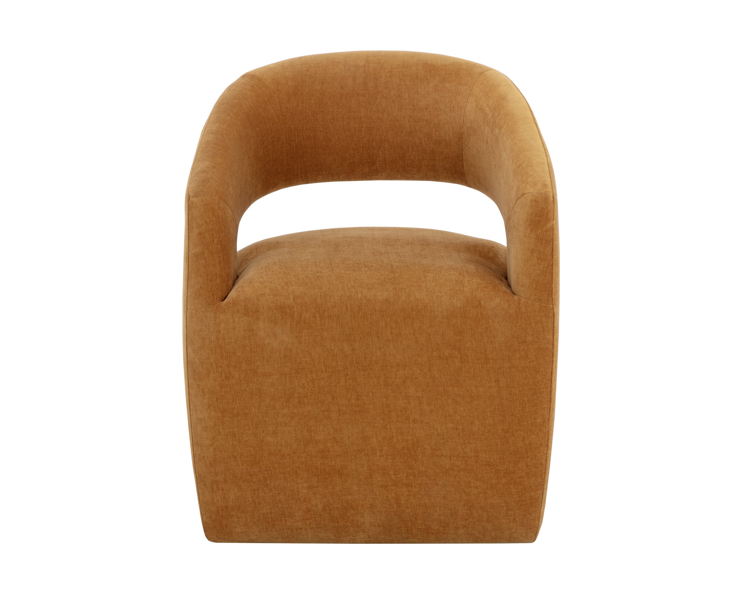 Lloret Wheeled Dining Armchair - Danny Amber