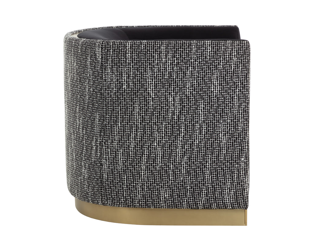 Larron Armchair - Abbington Black / Hobbes Night