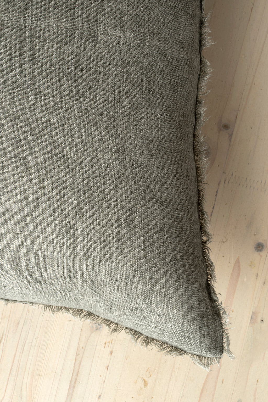 24x24 Lina Linen Pillow Warm Grey