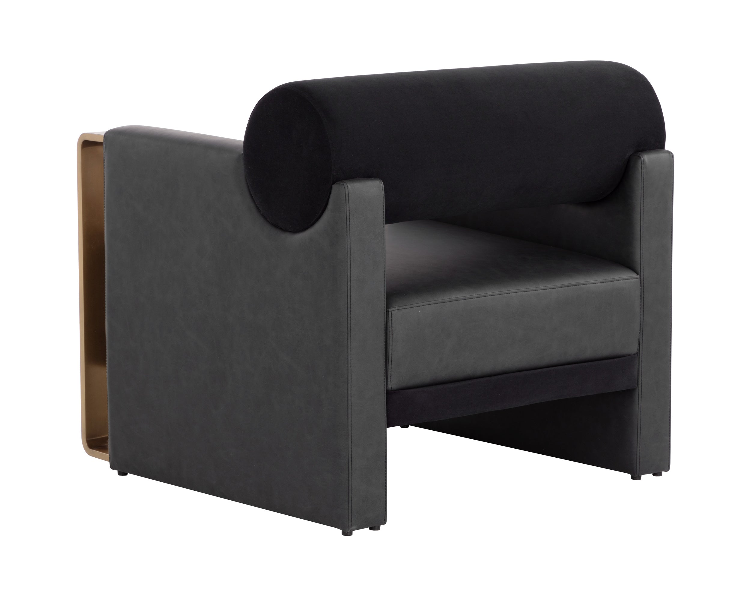 Edgar Lounge Chair - Bravo Black / Abbington Black