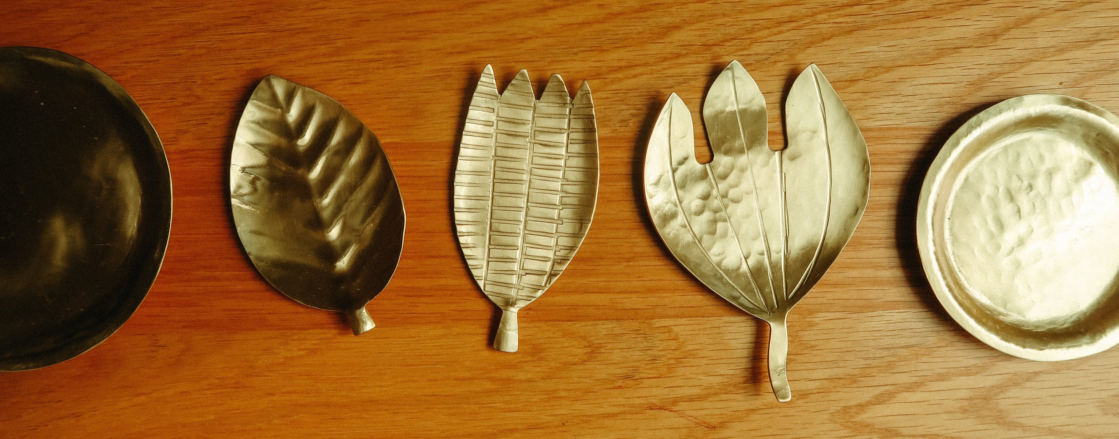Calathea Leaf Brass Trinket Dish