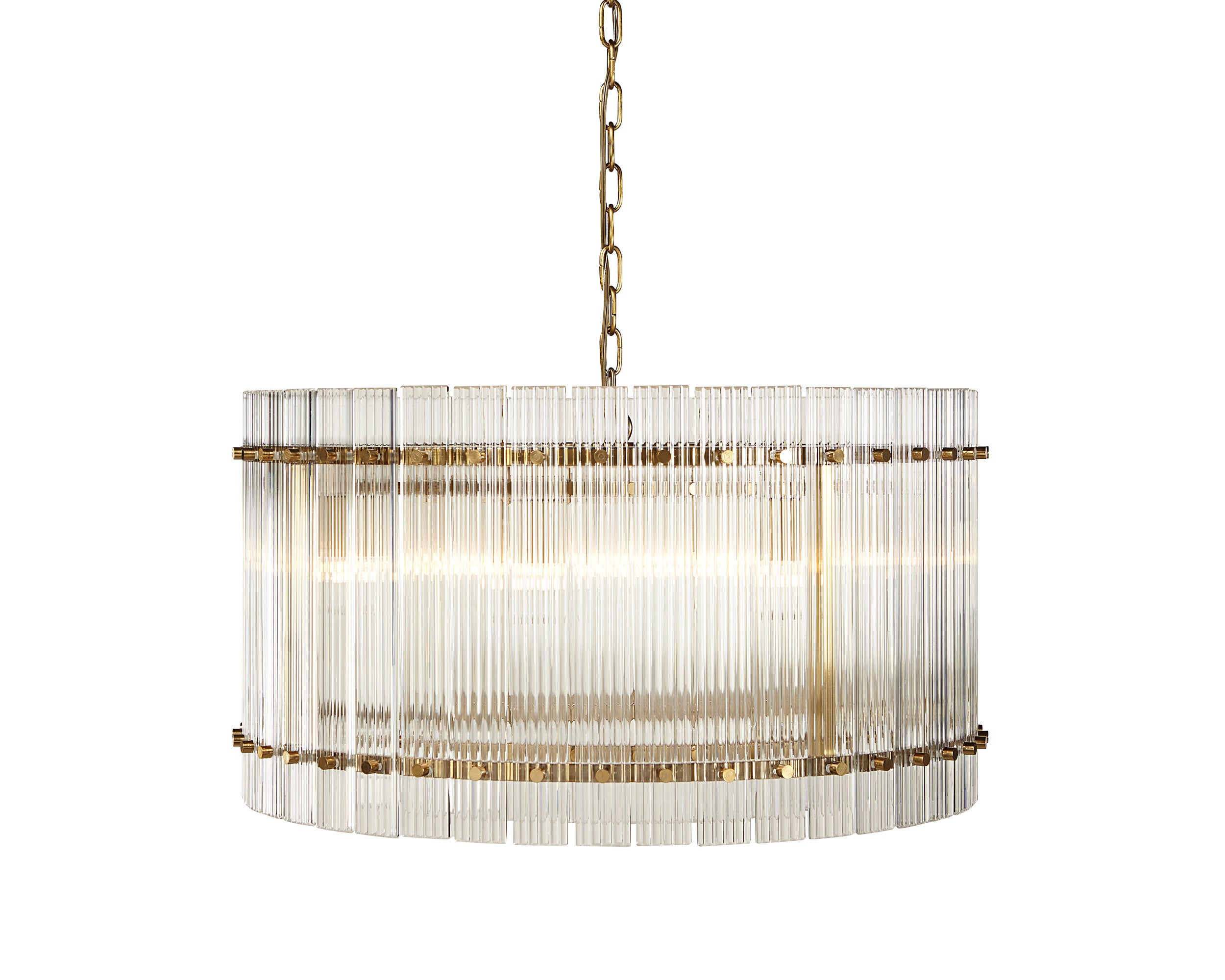Kore Chandelier - Small - Brass - Clear