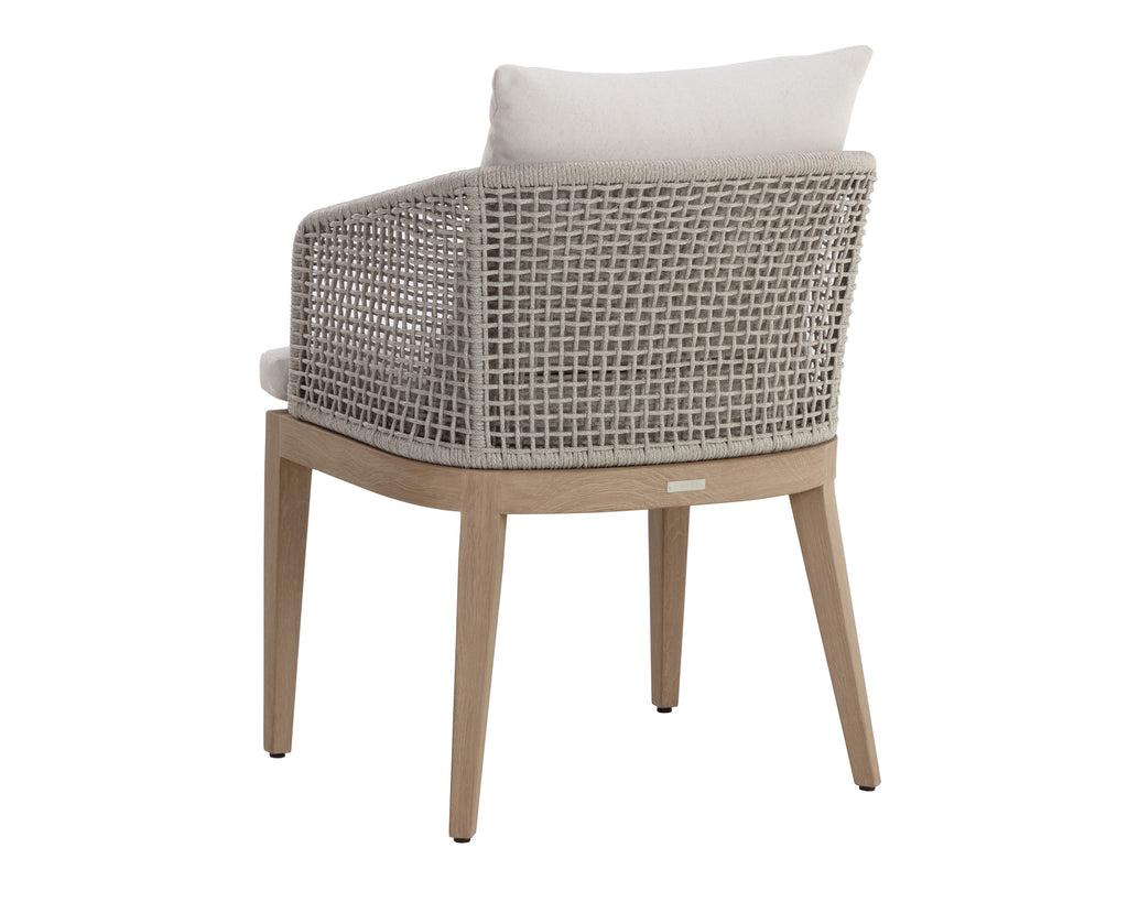 Capri Dining Armchair - Drift Brown - Palazzo Cream