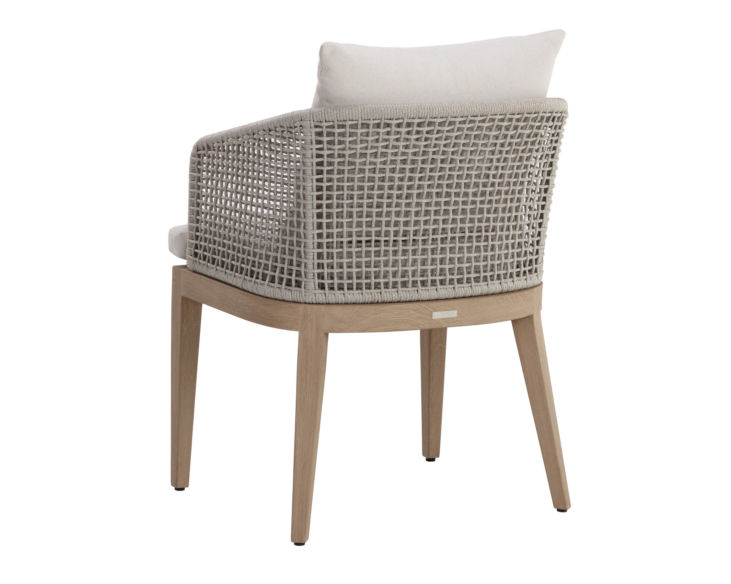 Capri Dining Armchair - Drift Brown - Palazzo Cream