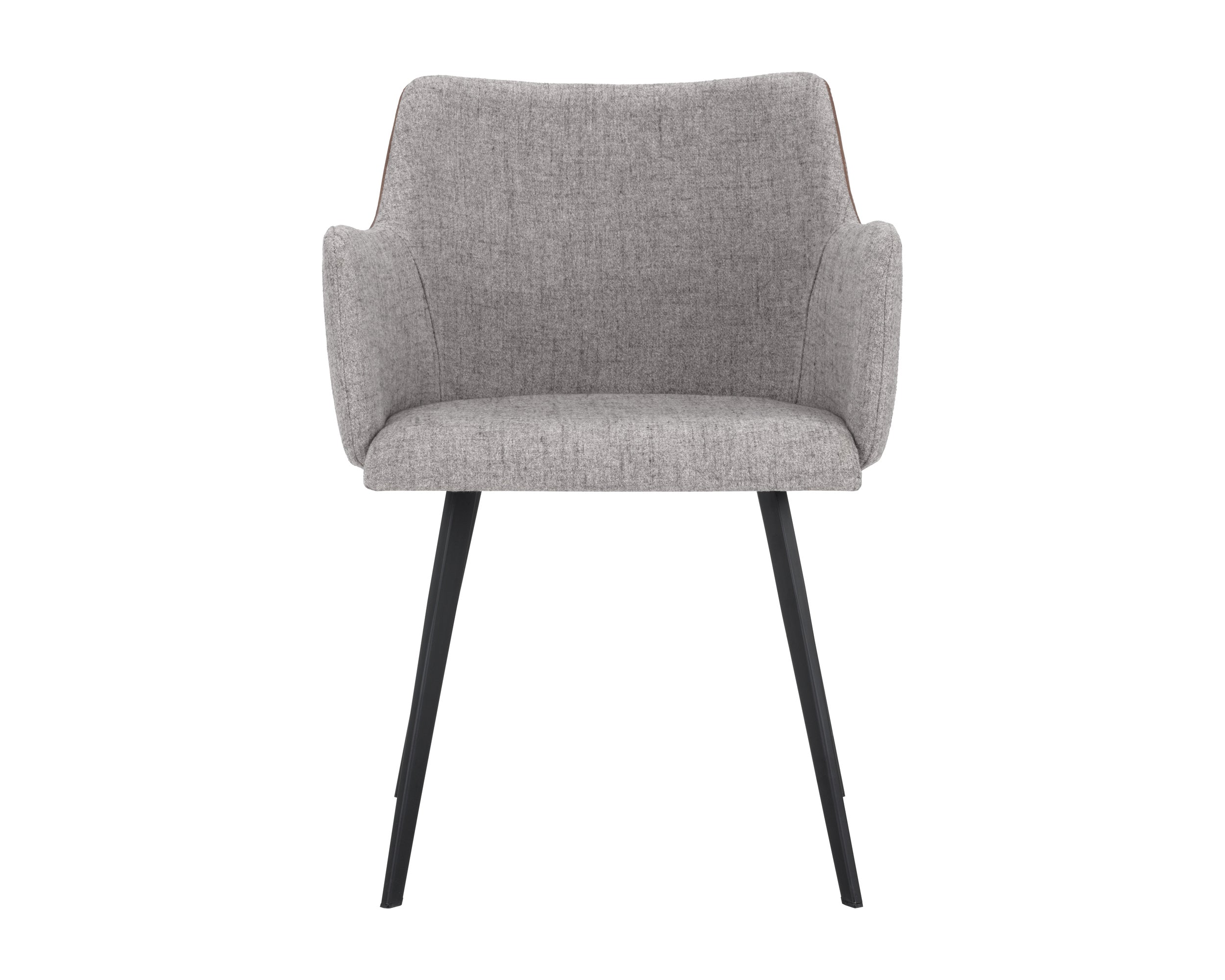 Griffin Dining Armchair - November Grey / Bravo Cognac