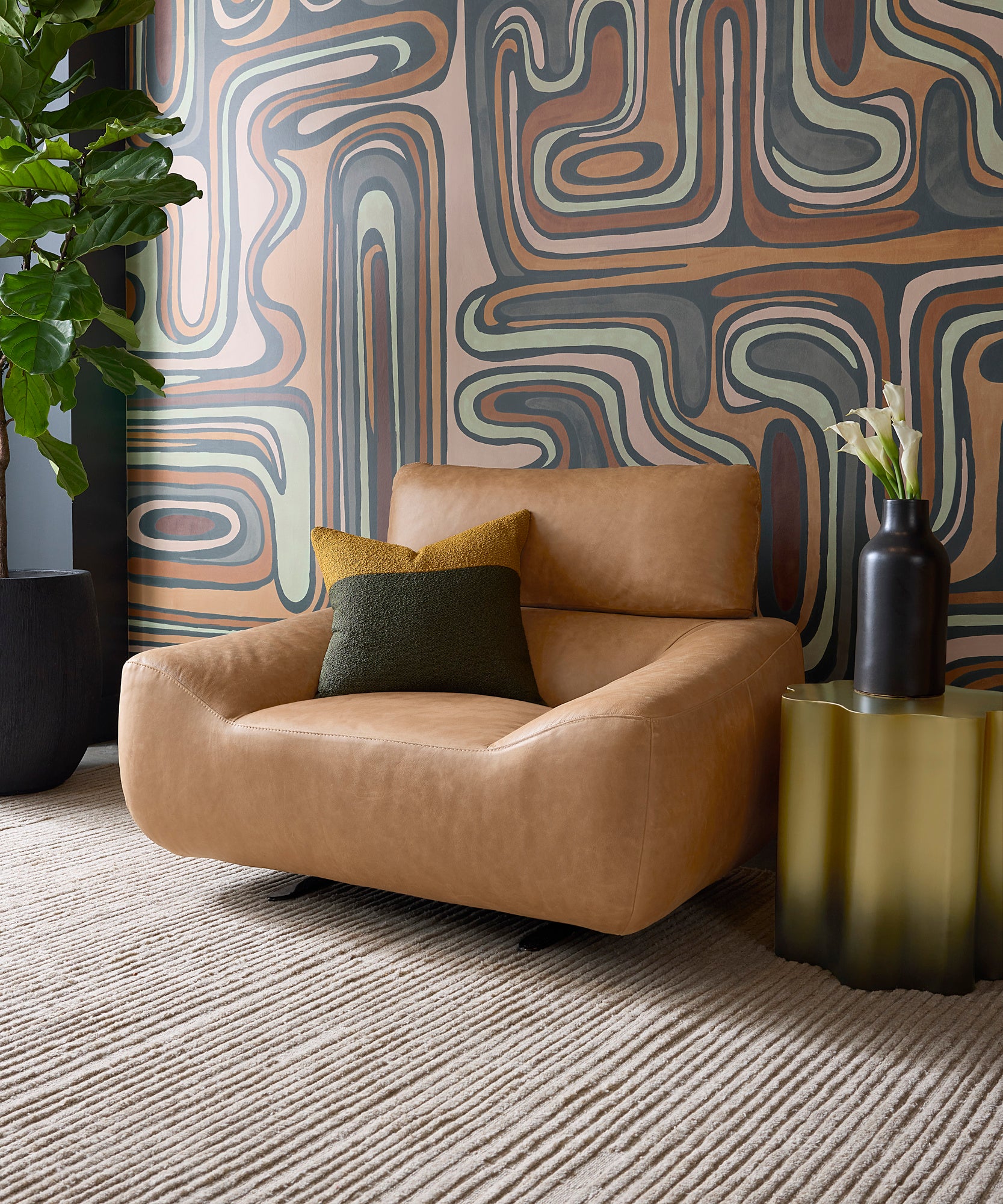 Deva Hand-Tufted Rug - Taupe - 8' X 10'