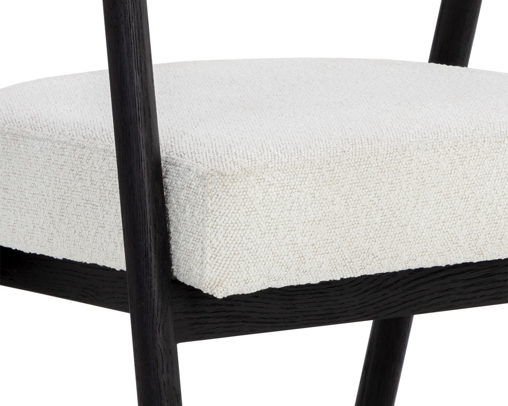 Sova Dining Armchair - Black - Copenhagen White
