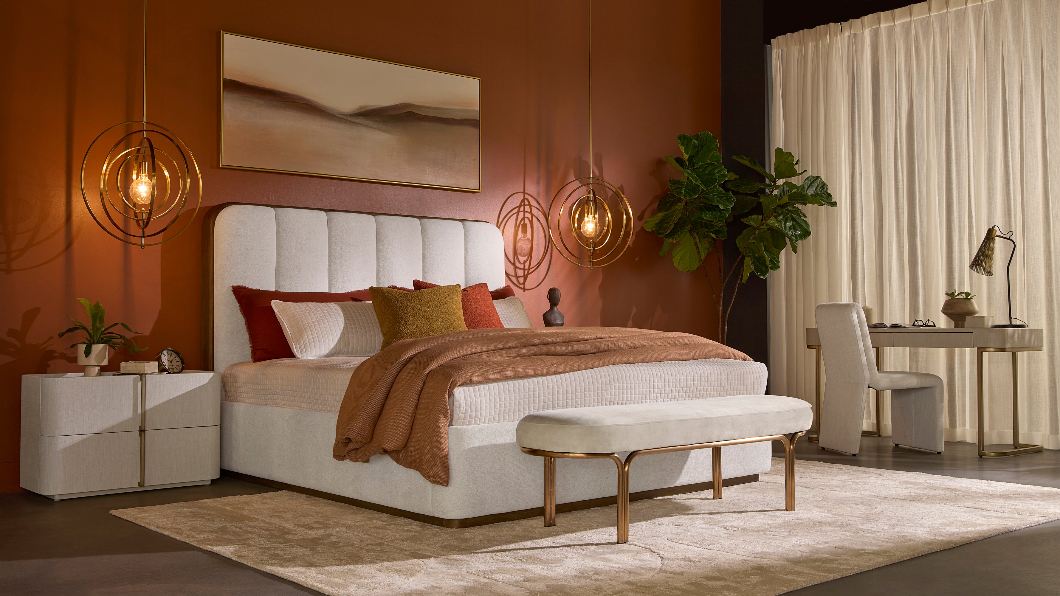 Jamille Bed - King - Eclipse White