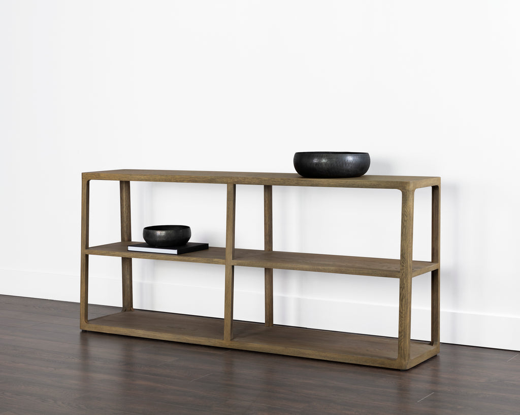 Doncaster Low Bookcase - Smoke Grey