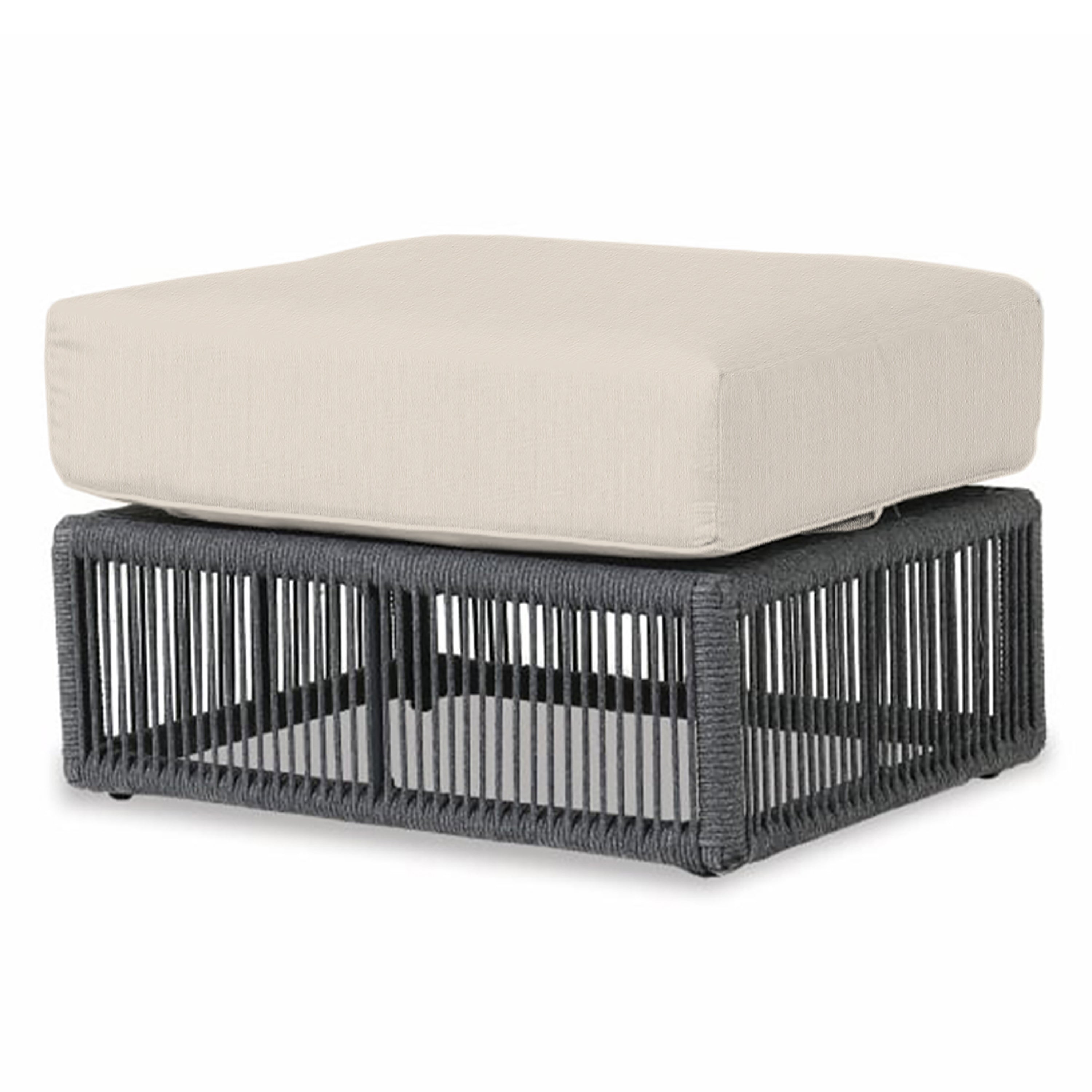 Milano Ottoman in Echo Ash w/ Self Welt