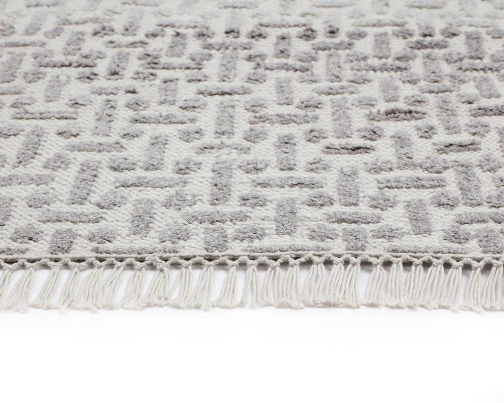 Ingrid Hand-Knotted Rug - Grey / Ivory - 9' X 12'