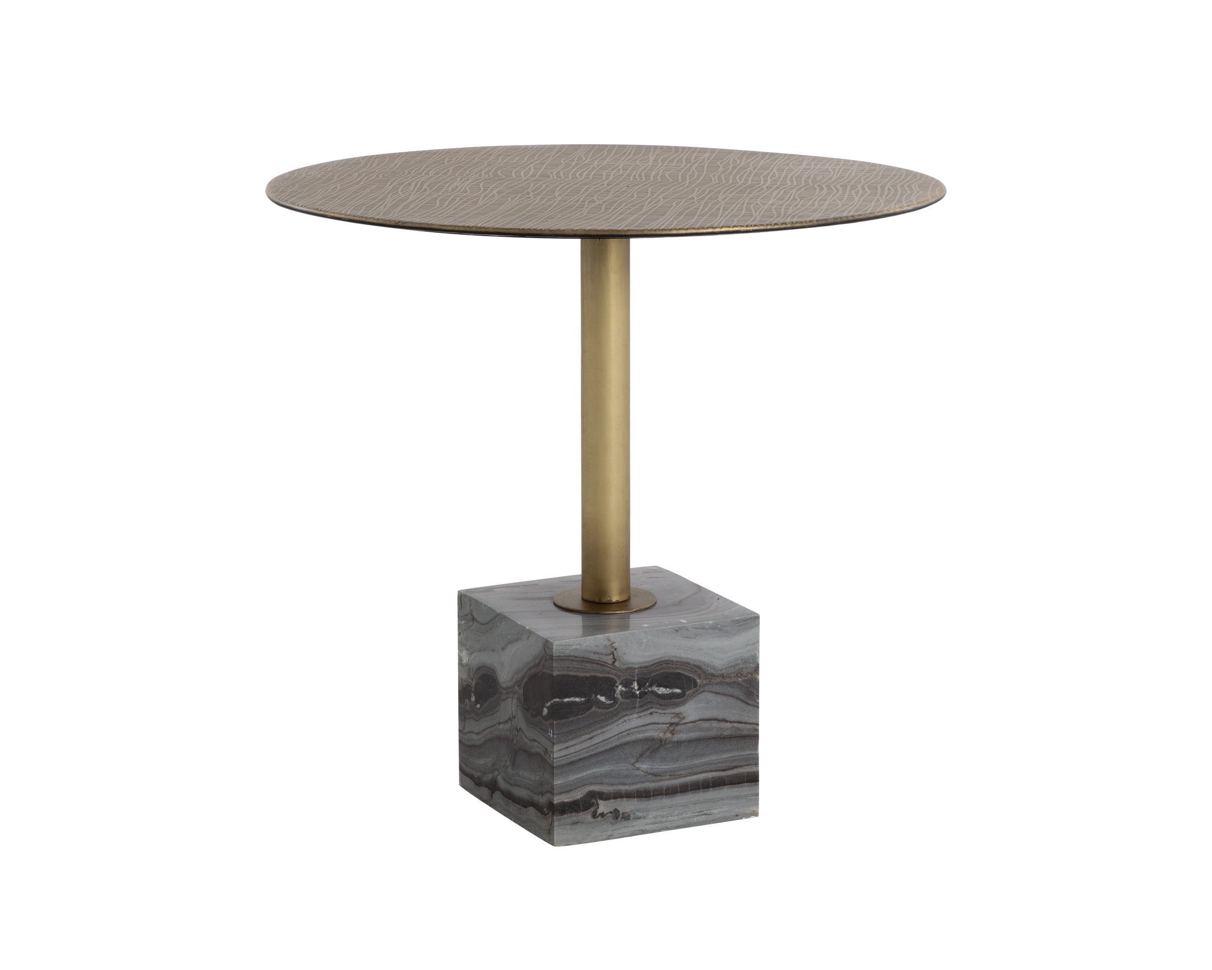 Kata Bistro Table - Grey Marble - 32"