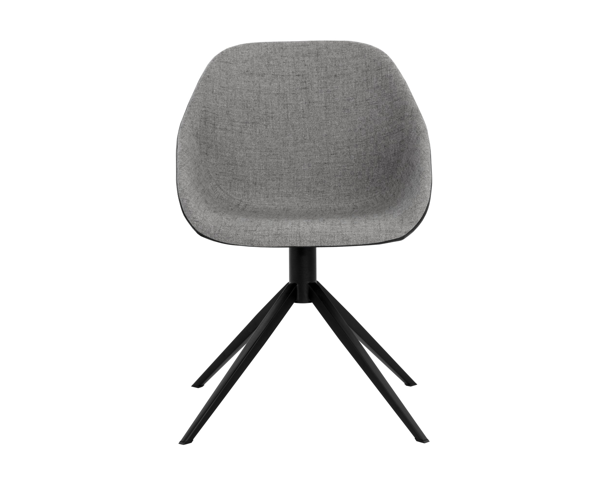 Mccoy Swivel Dining Chair - Nightfall Black / November Grey