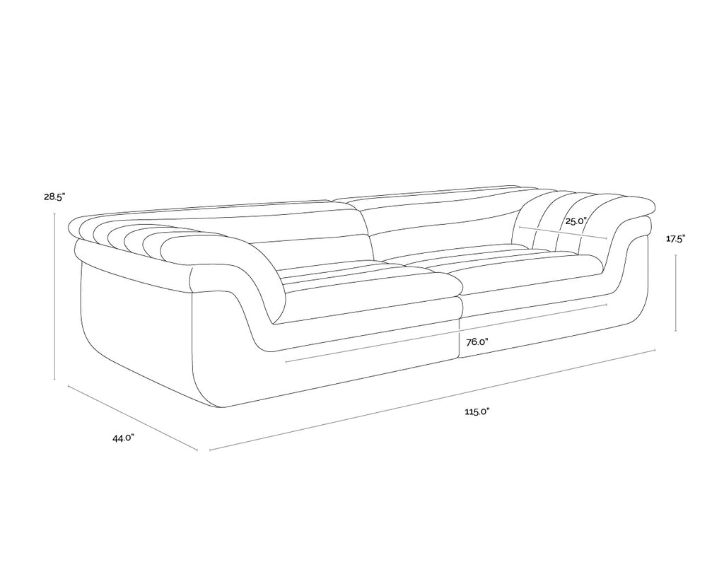 Bello Sofa - Diamond Mink