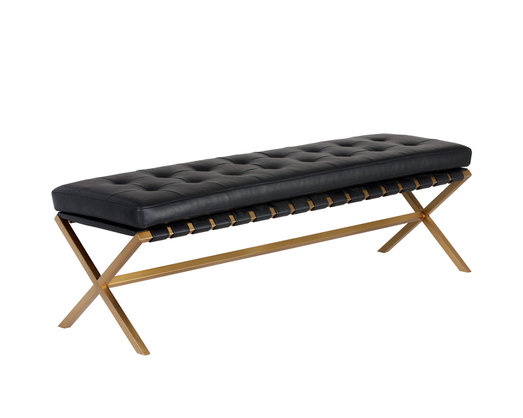 Kenji Bench - Gold - Bravo Black