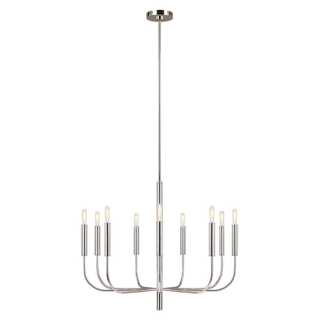 Brianna Medium Chandelier Polished Nickel