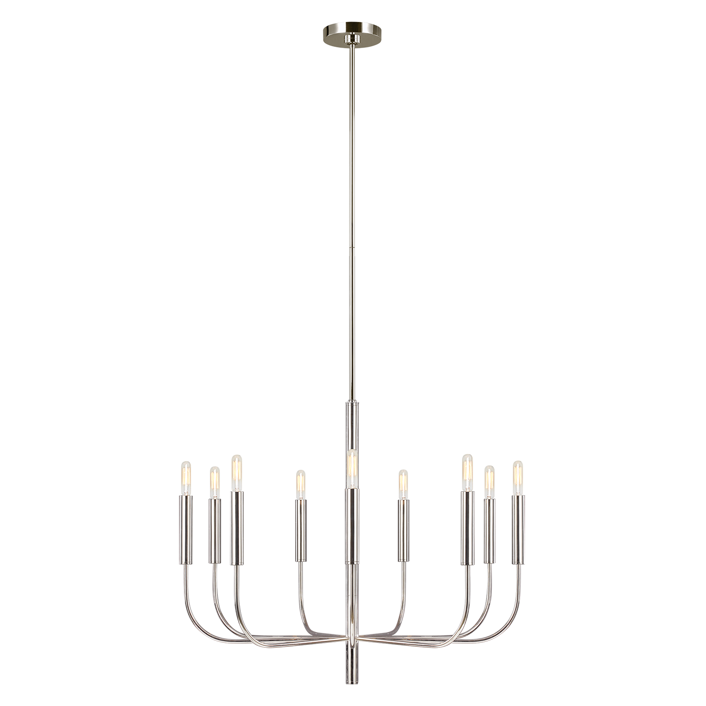 Brianna Medium Chandelier Polished Nickel
