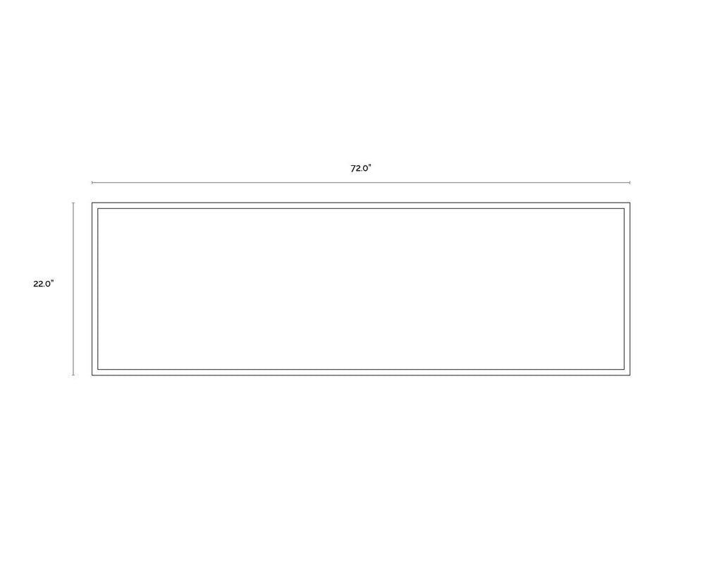 Mystic Landscape - 72" X 22" - Black Floater Frame