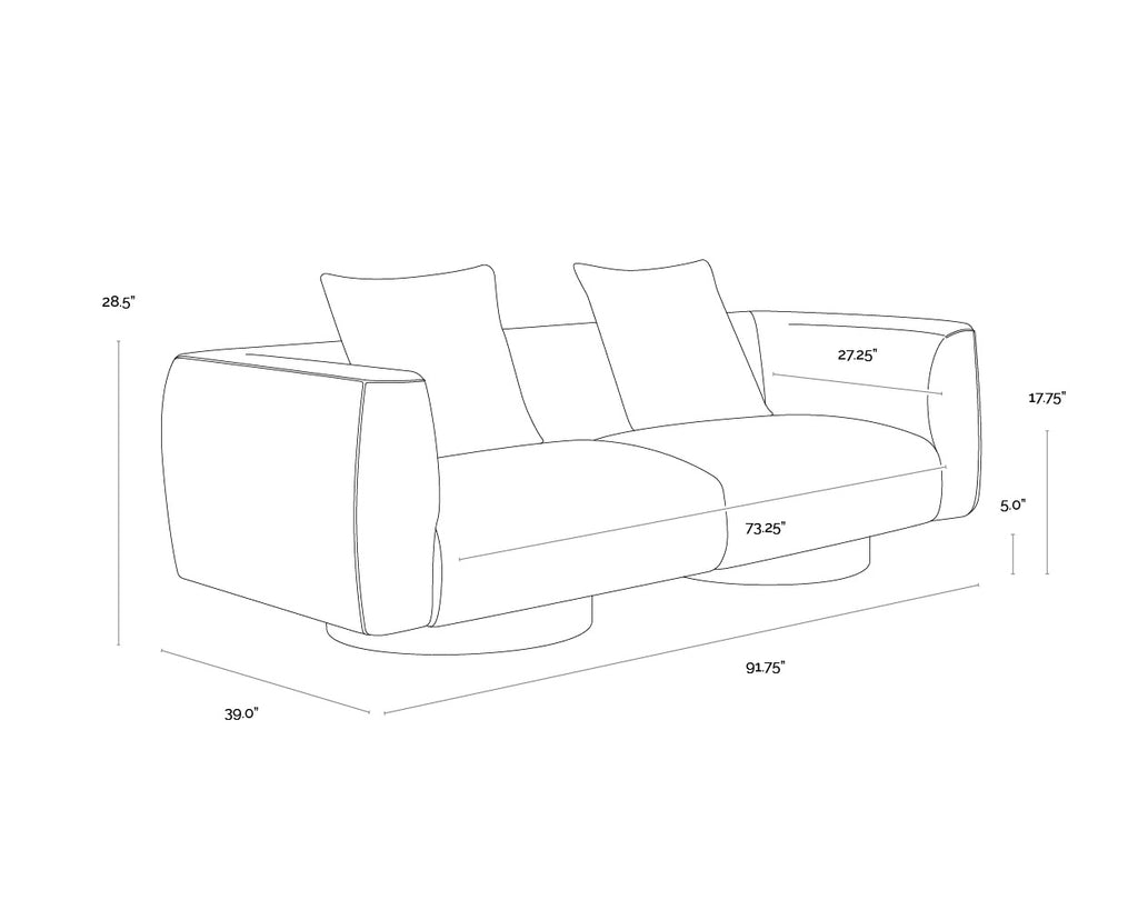 Mattis Sofa - Santa Cruz Oatmeal