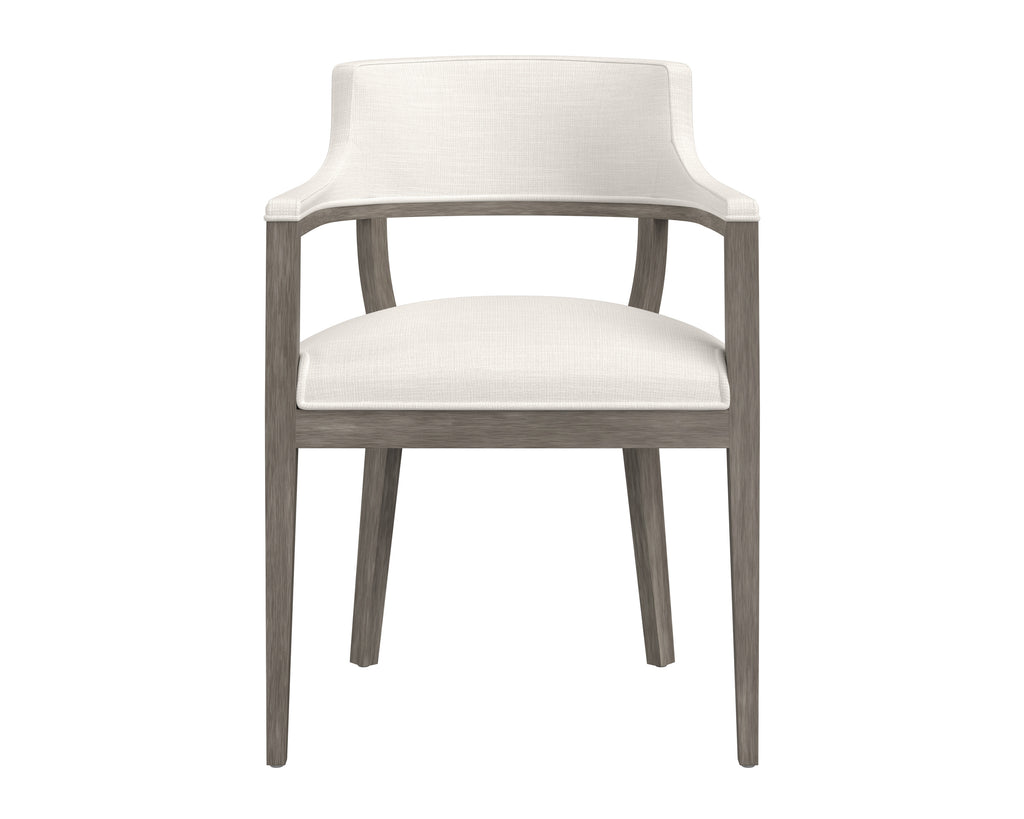 Brylea Dining Armchair - Ash Grey - Linoso Ivory