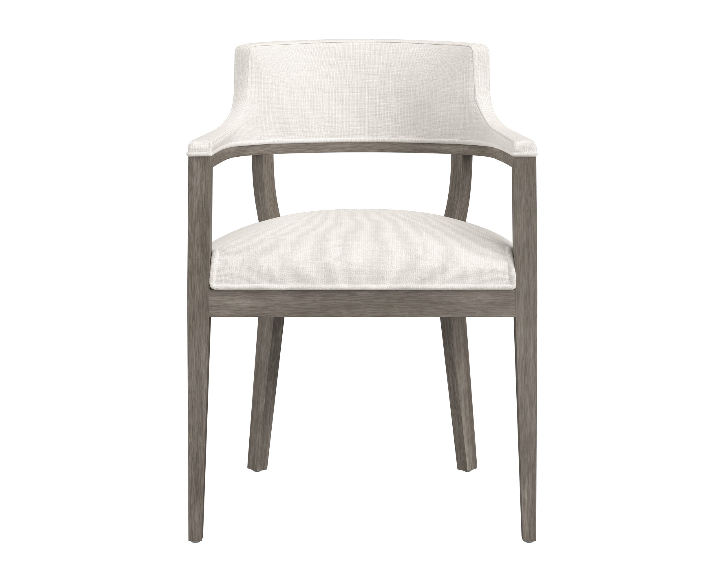 Brylea Dining Armchair - Ash Grey - Linoso Ivory