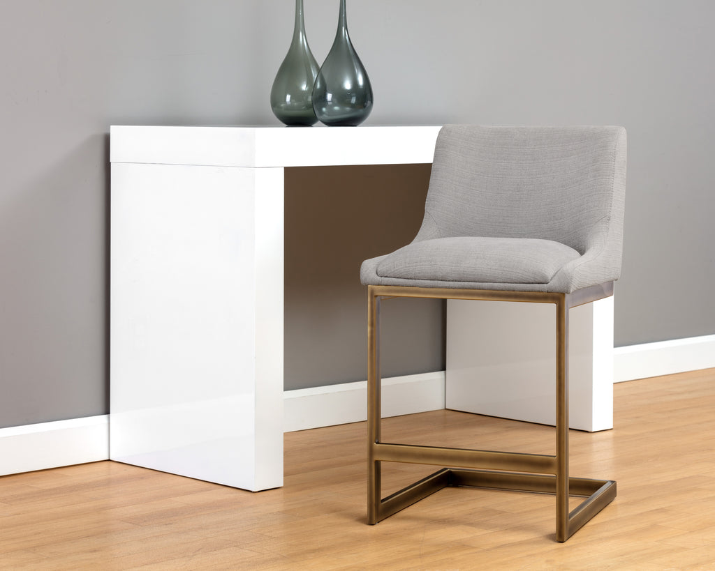 Holly Counter Stool - Zenith Soft Grey