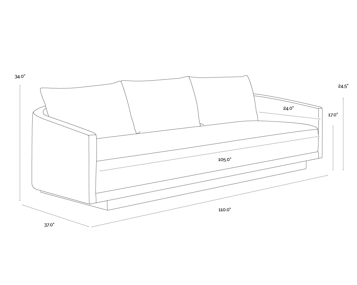 Gannon Sofa - Ernst Sandstone