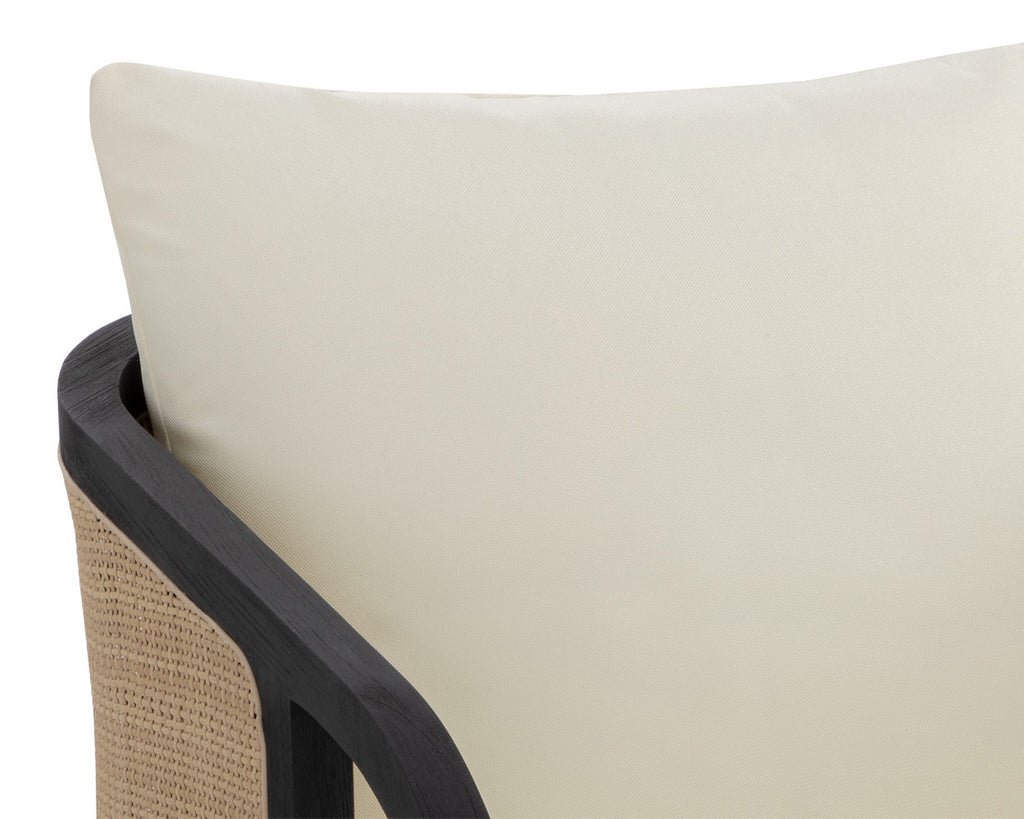 Palermo Lounge Chair - Charcoal - Stinson Cream