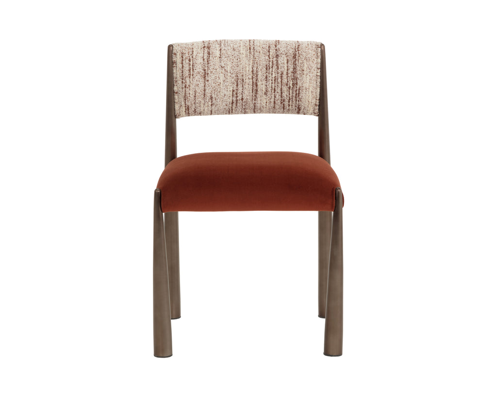 Bayard Dining Chair - Dark Bronze - Meg Rust / Terri Nutmeg