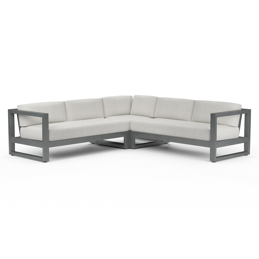 Redondo Sectional in Cast Silver, No Welt