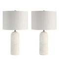 Dorato Table Lamp | White Travertine