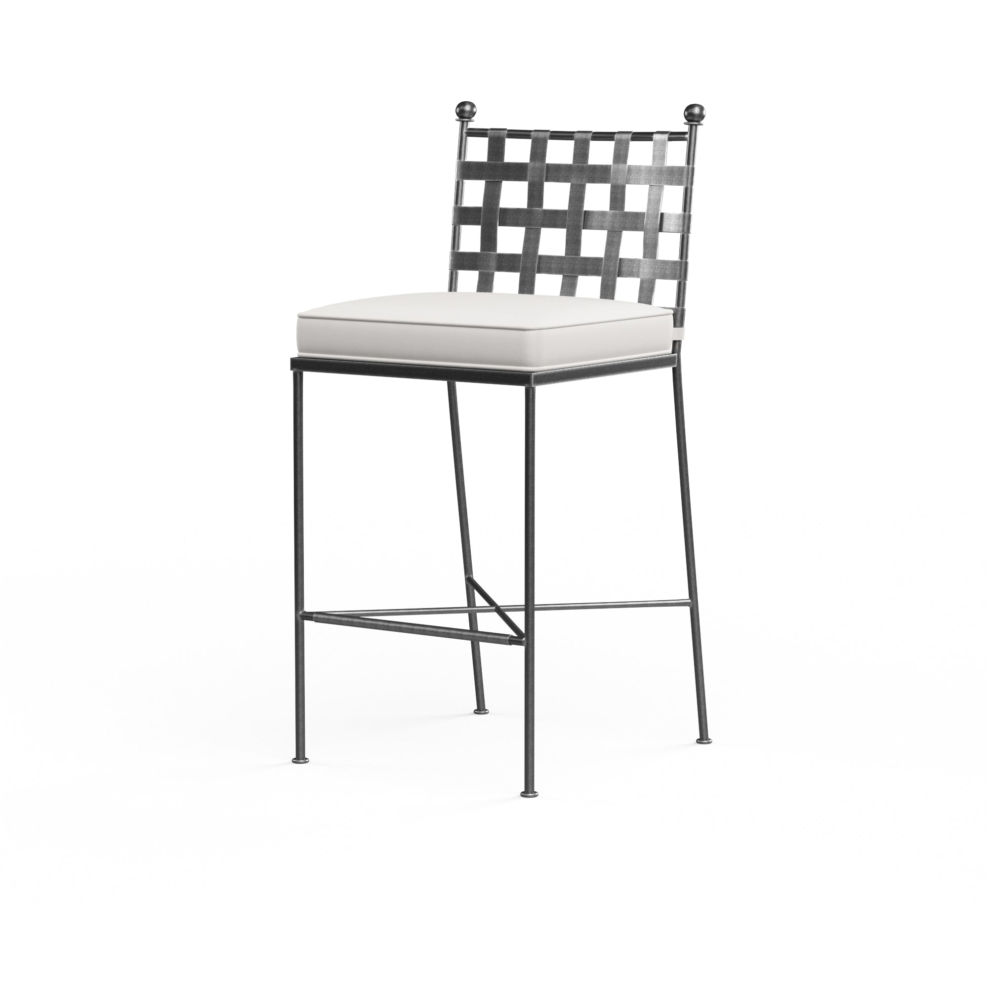 Provence Barstool in Canvas White w/ Self Welt