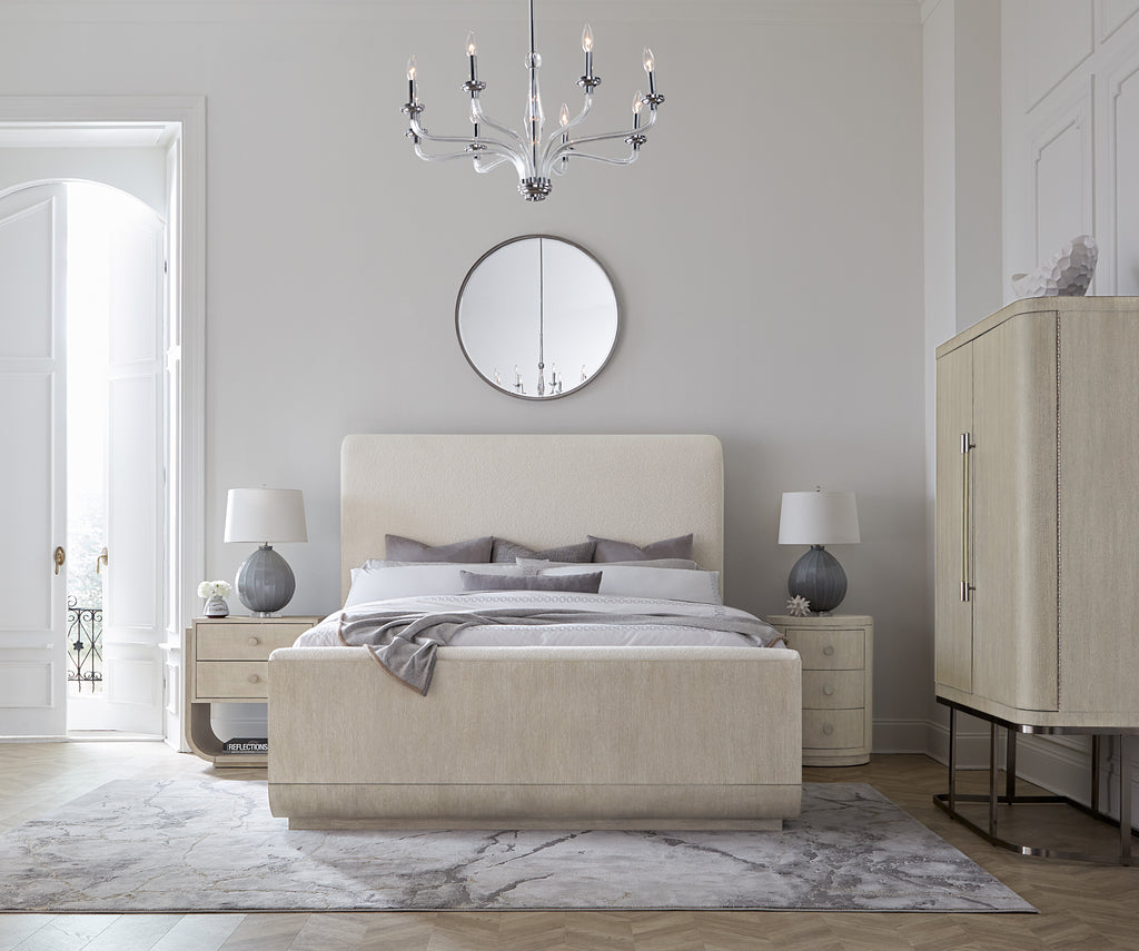 Modern Mood Queen Upholstered Panel Bed | Diamond