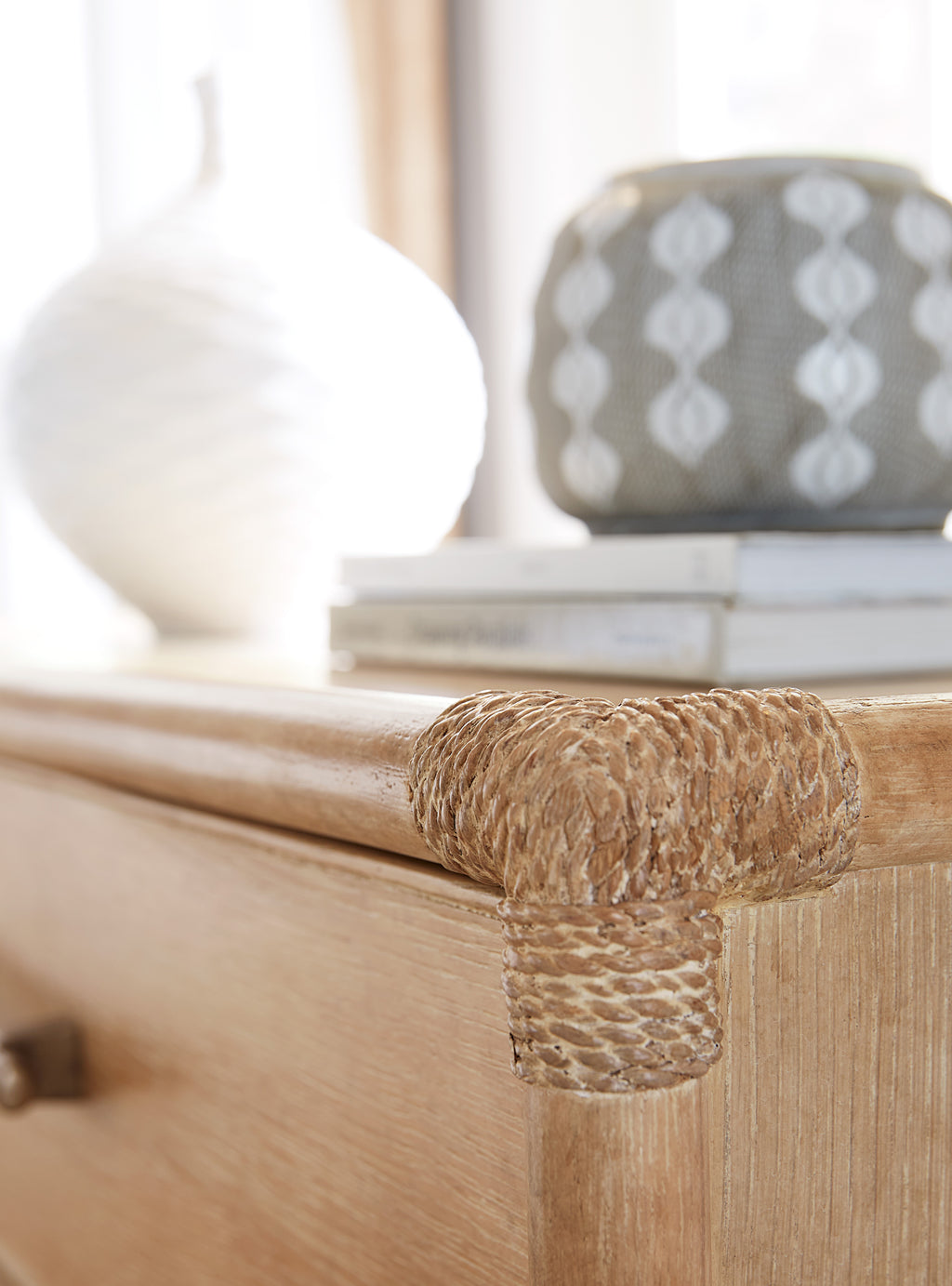 Retreat Pole Rattan Nightstand | Dune