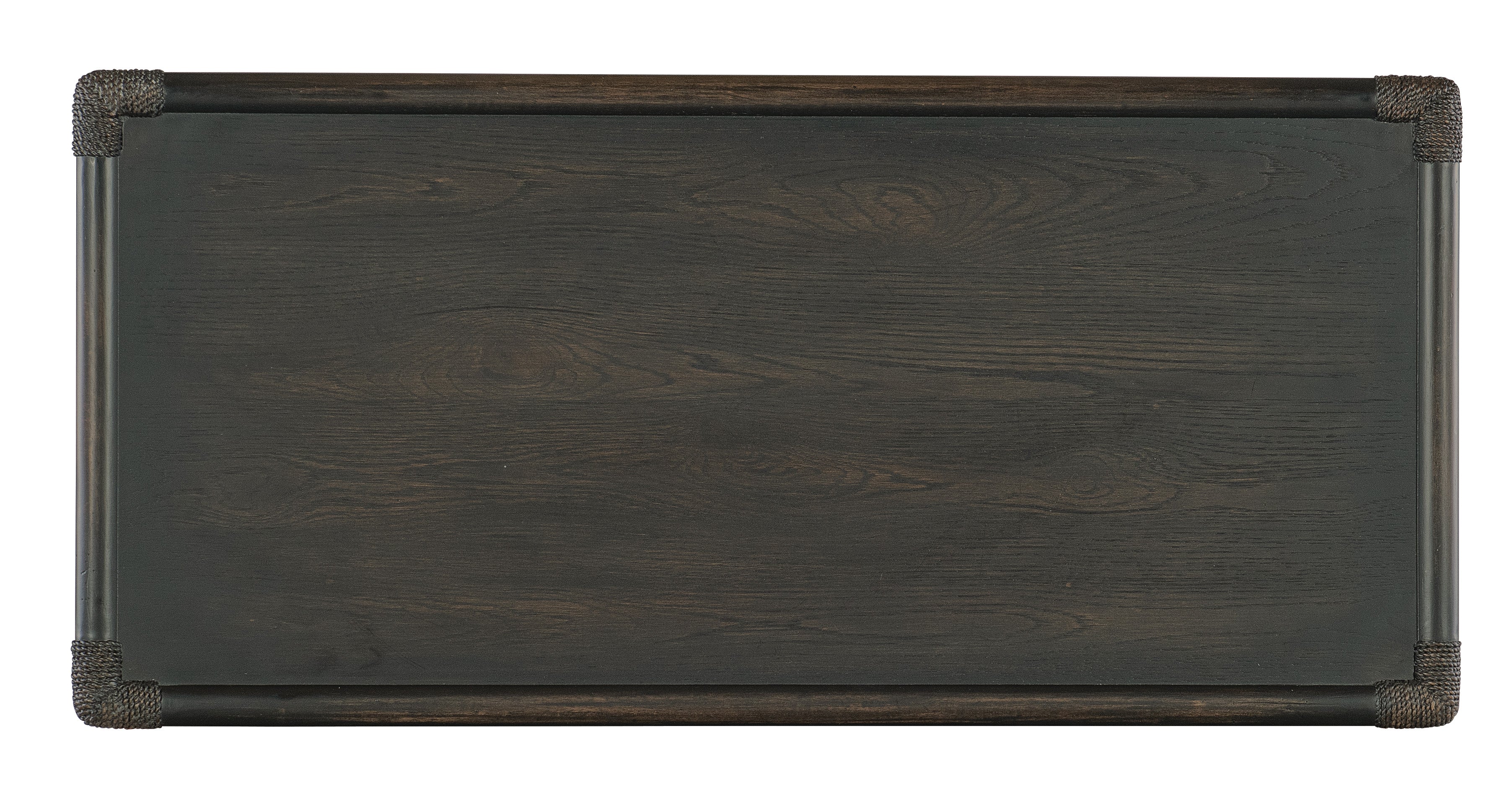 Retreat Pole Rattan Chest | Black Sand / Seagrass