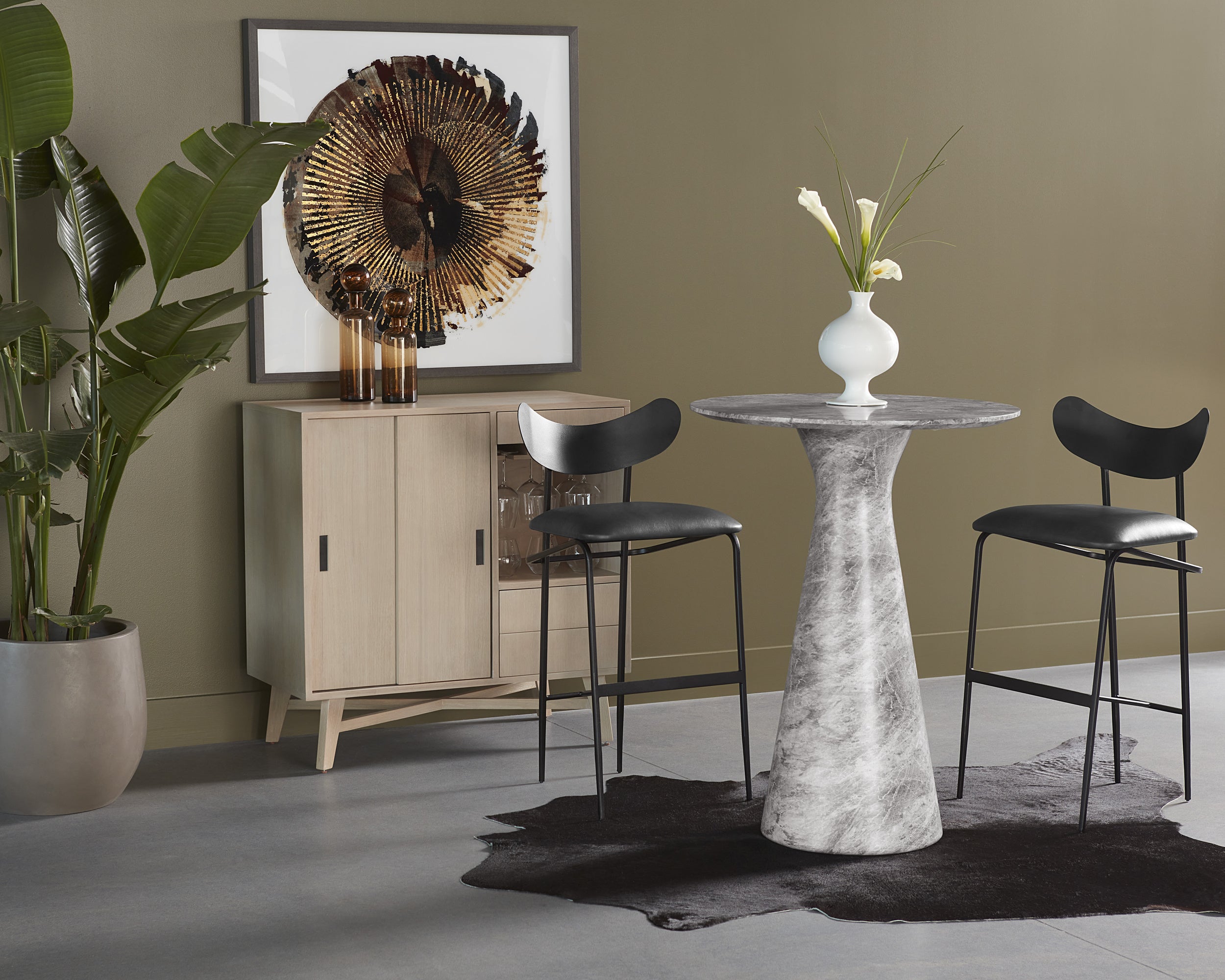 Gibbons Barstool - Black - Bravo Portabella